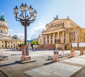 Gendarmenmarktplein, kathedraal en concertzaal in Berlijn - Fotobehang (in banen) - 350 x 260 cm