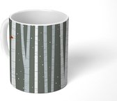 Mok - eekhoorns in een berkenbos - 350 ML - Beker