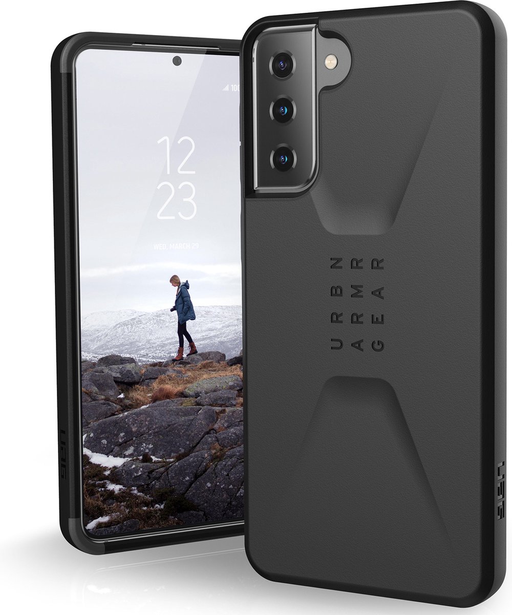 Urban Armor Gear Civilian Samsung Galaxy S21 Plus Hoesje Zwart