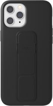 CLCKR Gripcase Minimal PU en TPU hoesje voor iPhone 12 Pro Max - zwart