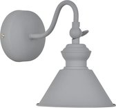 COREP Wandlamp Charm in de vorm van een zwanenhals in metaal - E14 40 W - Grijs