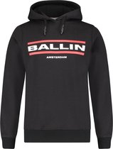 Ballin Amsterdam -  Jongens Slim Fit    Hoodie  - Zwart - Maat 140