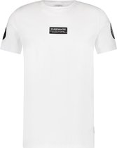 Purewhite -  Heren Slim Fit    T-shirt  - Wit - Maat M
