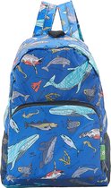 Eco Chic - Backpack - B12BU - Blue - Sea Creatures*