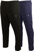 Lot de 2 pantalons en Micro Donnay - Jambe droite - Pantalon de sport - Homme - Taille 3XL - Zwart/Marine