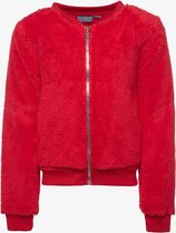 TwoDay Teddy bomber jas meisjes - Rood - Maat 134