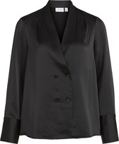 Vila Blouse Vidililah L/s Shirt 14075686 Black Dames Maat - W42