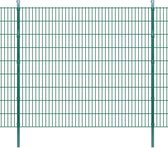 Decoways - Dubbelstaafmatten en palen 2008x1830 mm 22 m groen