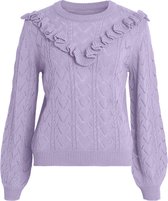 Vila Trui Vifeba O-neck Flounce Knit/ka 14073781 Pastel Lilac Dames Maat - M