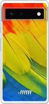 6F hoesje - geschikt voor Google Pixel 6 -  Transparant TPU Case - Macaw Hues #ffffff