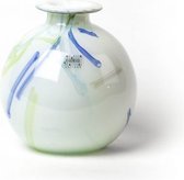 Design Vaas Bolvase - Fidrio GRAPHIC - glas, mondgeblazen bloemenvaas - hoogte 19 cm
