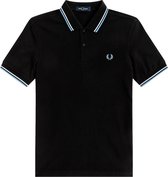 Fred Perry - Polo M3600 Tipped Zwart - 3XL - Slim-fit