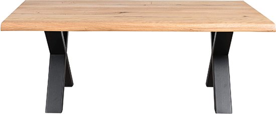 anker metalen Aktentas Woodcraft - Eikenhouten tafel Fabrio - 200x95x74 | bol.com