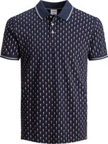 Jack & Jones Poloshirt Jorcanyon Ditsy Aop Ss Polo 12189096 Navy Blazer/reg Mannen Maat - L