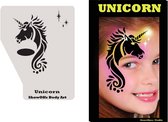 Proaiir Profile Stencil Unicorn | Schminksjabloon