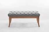 Design Zitbank Salo Kunstleer 100 cm LA, Bruin
