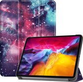Apple iPad Pro 11 (2021) Hoes - Mobigear - Tri-Fold Serie - Kunstlederen Bookcase - Milky Way - Hoes Geschikt Voor Apple iPad Pro 11 (2021)