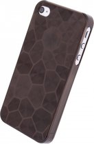 Apple iPhone 4/4s Hoesje - Xccess - Honingraat Serie - Hard Kunststof Backcover - Zwart - Hoesje Geschikt Voor Apple iPhone 4/4s