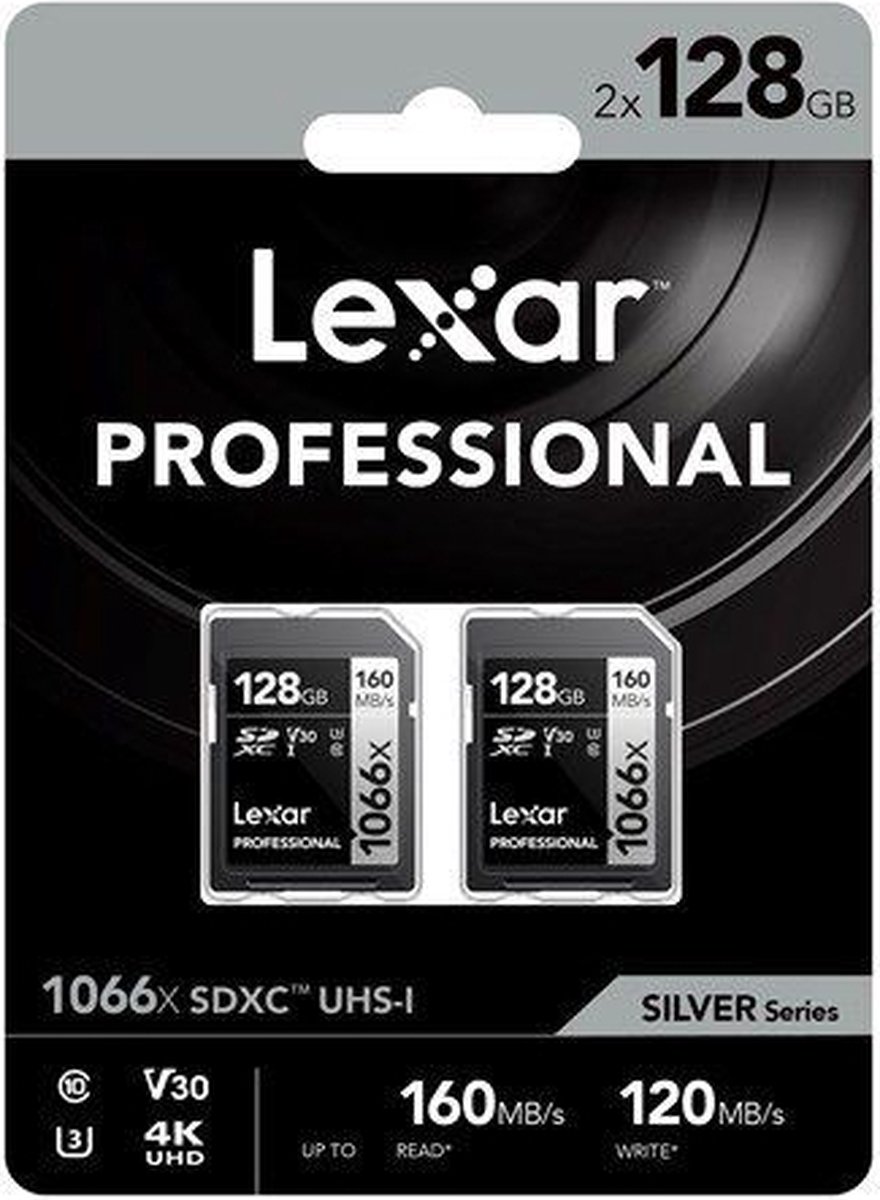 Lexar Pro SDXC 1066X 128GB l 2 Pack