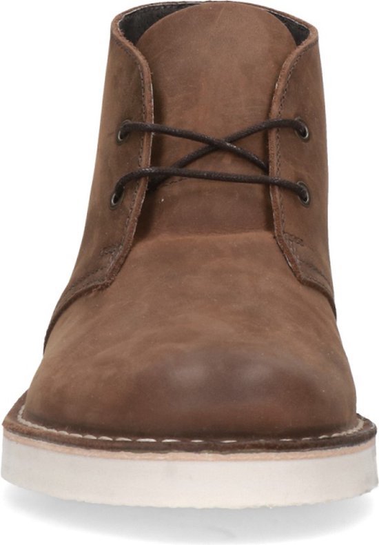 Sacha - Heren - Bruine leren desert boots - Maat 43 | bol.com