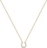 Elli Dames Ketting Met Hoefijzer - 925 sterling zilver verguld