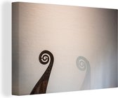 Tableau Canvas Arche d'un Navire Viking - 120x80 cm - Décoration Murale