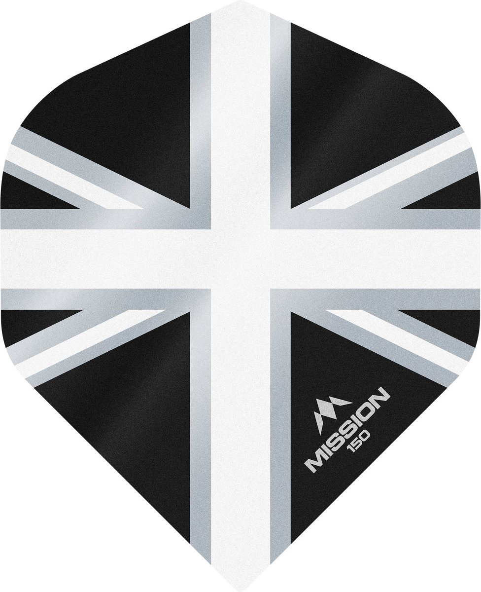 Mission Alliance 150 Black & White NO2 - Dart Flights