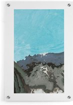 Walljar - Water Coast - Muurdecoratie - Plexiglas