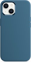 Siliconen hoesje met MagSafe voor iPhone 13 - IJsblauw