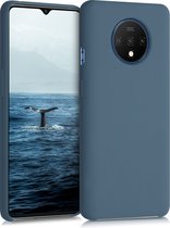 kwmobile telefoonhoesje voor OnePlus 7T - Hoesje met siliconen coating - Smartphone case in leisteen