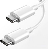 USB type C naar USB type C kabel - Universeel voor Android-telefoons - 2 Meter - Wit