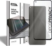 dipos I Blickschutzfolie klar kompatibel mit Oppo Reno6 Sichtschutz-Folie Display-Schutzfolie Privacy-Filter (expres kleiner dan het glas omdat het gebogen is)