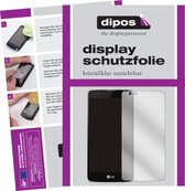 dipos I 6x Beschermfolie helder compatibel met LG Phoenix 2 Folie screen-protector (expres kleiner dan het glas omdat het gebogen is)