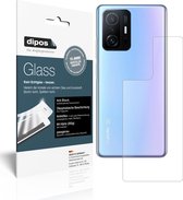 dipos I 2x Pantserfolie mat compatibel met Xiaomi Mi 11T Pro Achterkant Beschermfolie 9H screen-protector (expres kleiner dan het glas omdat het gebogen is)