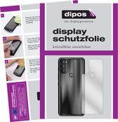 dipos I 2x Beschermfolie helder compatibel met Motorola Moto G71 Achterkant Folie screen-protector (expres kleiner dan het glas omdat het gebogen is)