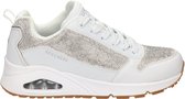 Skechers Uno Sparkle Motion dames sneaker - Wit - Maat 39