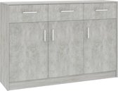 Decoways - Dressoir 110x30x75 cm spaanplaat betongrijs
