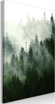 Schilderij - Coniferous Forest (1 Part) Vertical.