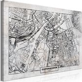 Schilderij - Copenhagen Plan (1 Part) Wide.