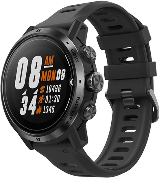 Coros Apex Pro Premium Sporthorloge Zwart