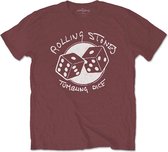 The Rolling Stones Heren Tshirt -2XL- Tumbling Dice Rood