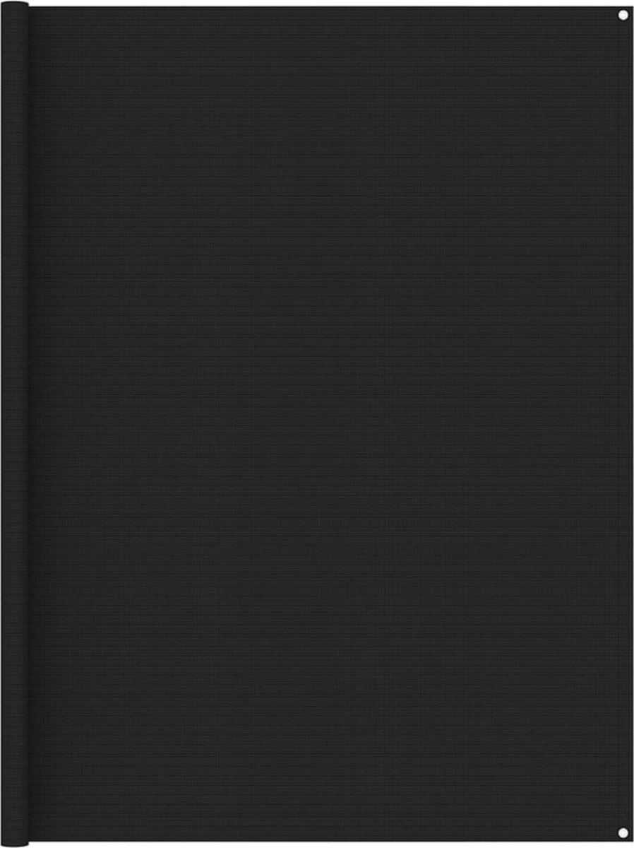Decoways - Tenttapijt 250x350 cm zwart