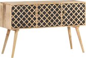 Decoways - Dressoir 118x35x75 cm massief mangohout