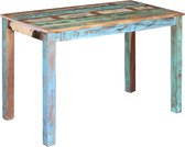 Decoways - Eettafel 115x60x76 cm massief gerecycled hout