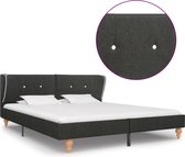 Decoways - Bedframe jute donkergrijs 160x200 cm