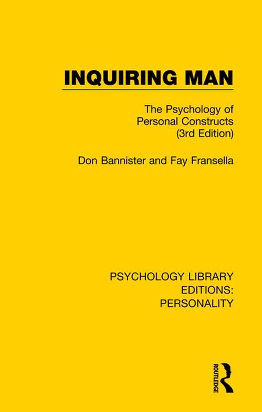 Psychology Library Editions: Personality - Inquiring Man - cover