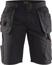 Blaklader Service short met spijkerzakken 1494-1330 - Zwart/Rood - C48