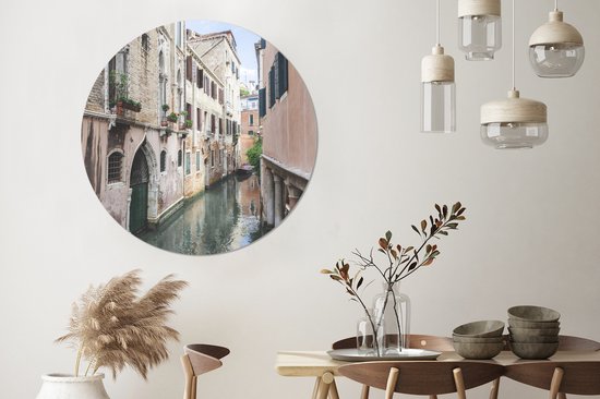 WallCircle - Wall Circle - Wall Circle Indoor - Venetië - Italie - Canal - 150x150 cm - Décoration murale - Peintures Ronds