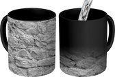 Magische Mok - Foto op Warmte Mok - Muur - Keien - Structuur - 350 ML