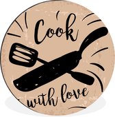 Une illustration d'une poêle à frire Wall cercle aluminium ⌀ 30 cm - impression photo sur cercle mural / cercle vivant / cercle jardin (décoration murale)